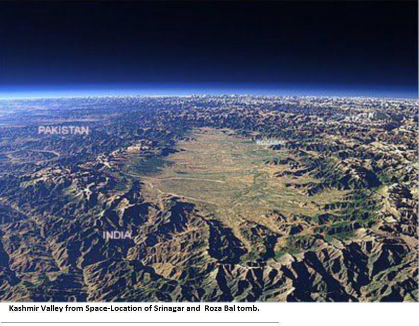 kashmir vally from Space
